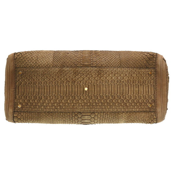 Gucci GG Marmont Python Suede Tote Bag Brown - Picture 3 of 10